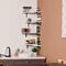 White Rustic Floating Corner Storage Shelf Set